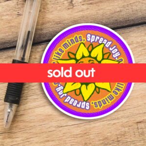 GLMSJ Series 1: Sonflower Circle Spread Joy sticker