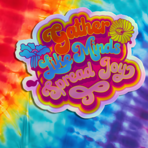 GLMSJ Series 2: Loveadelic holographic Spread Joy sticker