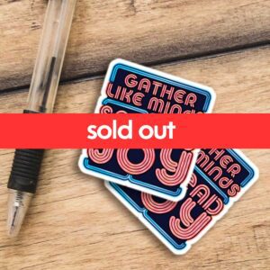 GLMSJ Series 2: Atomic Mini Edison Twins Spread Joy sticker